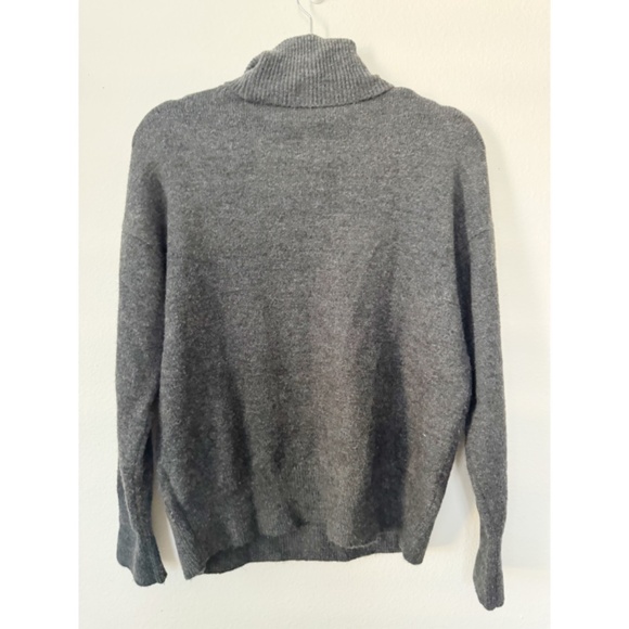 Zara Disney Christmas Mickey Mouse Gray Turtleneck Knit Jumper Sweater - Picture 3 of 7